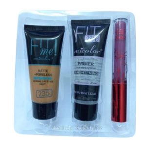 Micolor 3 In 1 Fit Me Matte Poreless Foundation + Primer + Lipstick