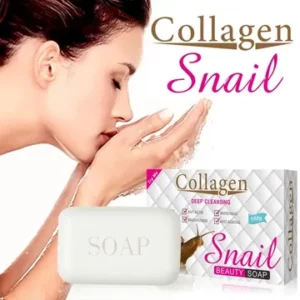 Pei Mei Collagen Deep Cleansing Snail Beauty Soap - Brightening, Anti-Ageing, Whitening, Anti Acne 100g