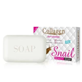 Pei Mei Collagen Deep Cleansing Snail Beauty Soap - Brightening, Anti-Ageing, Whitening, Anti Acne 100g