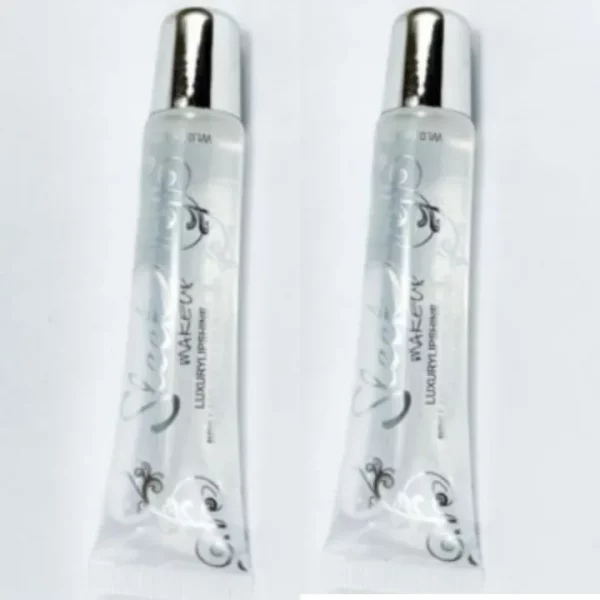 Sleek Clear Lip Gloss Transparent Lip Tube Lipgloss Moisturizer Protect Lips 2 pieces