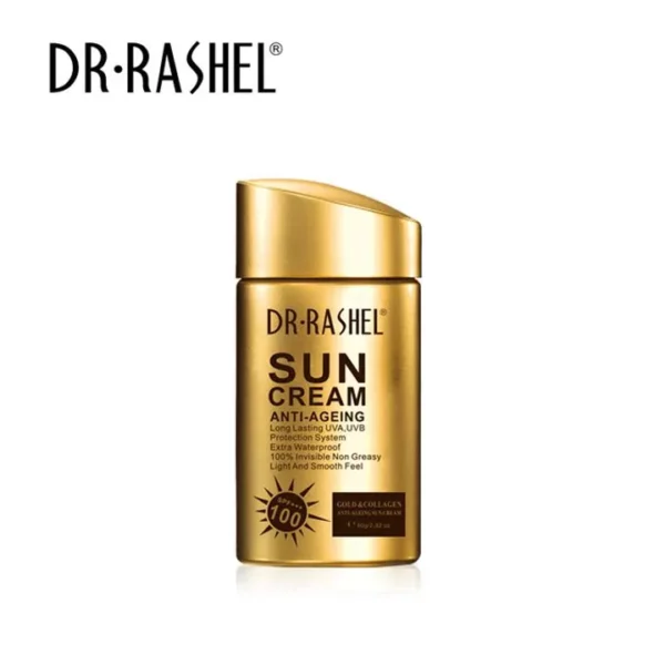 DR.RASHEL Sun cream Anti-Aging Summer Moisturizer UV protector SPF100 Sunscreen Lotion Gold collagen sun block cream 80g DRL 1309 product