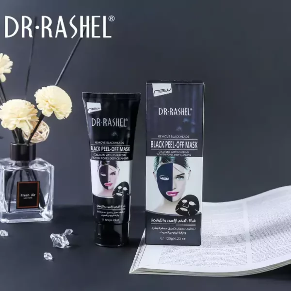 Dr. Rashel Collagen Charcoal Peel Off Black Mask Facial Blackhead Remover Mask 120g DRL-1327 real picture