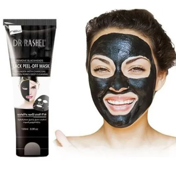 Dr. Rashel Collagen Charcoal Peel Off Black Mask Facial Blackhead Remover Mask 120g DRL-1327 tube