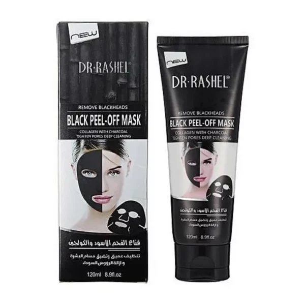 Dr. Rashel Collagen Charcoal Peel Off Black Mask Facial Blackhead Remover Mask 120g DRL-1327