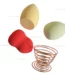 Makeup Puffs Sponge With Holder Stand Supporter Bevel Oblique Cut Gourd Waterdrop Foundation Powder Beauty Blender Set