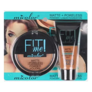 Micolor 2 In 1 Fit Me Matte Poreless Powder + Liquid Foundation