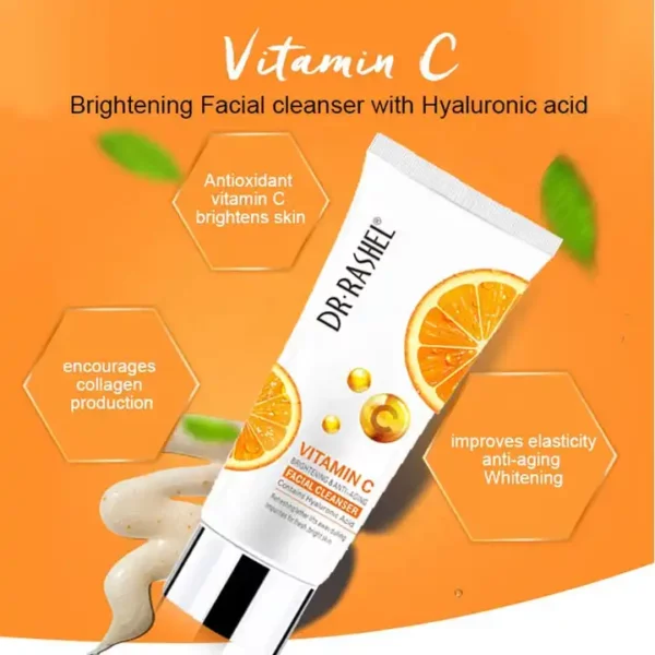 Dr. Rashel Vitamin C Brightening Facial Cleanser with Hyaluronic Acid 3