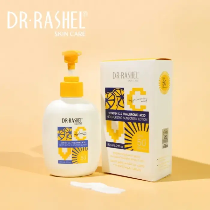 Dr. Rashel Vitamin C & Hyaluronic Moisturizing Sunscreen Lotion SPF 50 Sunblock Sun Protection Skin Care Cream Lotion Kenya 01