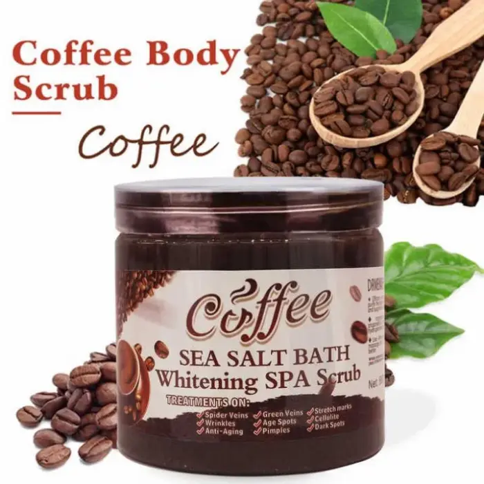 Coffee Sea Salt Bath Brightening & Whitening SPA Scrub Exfoliating Face Body Dead Skin - Dr Meinaier Kenya 1