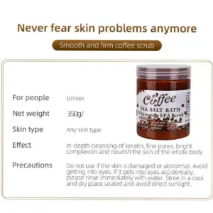 Coffee Sea Salt Bath Brightening & Whitening SPA Scrub Exfoliating Face Body Dead Skin - Dr Meinaier Kenya 3