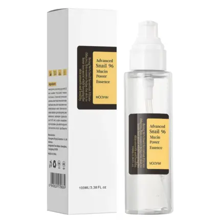 Snail Mucin 96% Power Repairing Essence Hydrating Serum 3.38 fl.oz 100ml, Moisturizing for Face with Snail Secretion Filtrate for Dull Facial Skin- MOOYAM
