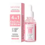 MOOYAM 4 in 1 Facial Serum with Niacinamide, Vitamin C, Hyaluronic Acid, Vitamin E Face Brightening Serum, Anti Acne, Moisturizing, Anti Wrinkles, Anti Ageing, smooth wrinkles, evens skin tone