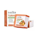 SADOER Skin Care Effective Turmeric Face Soap, Like Vitamin C, Anti Acne Soap, Skin Moisturizing, Deep Cleansing, Acne Removal, Skin Repair Face & Body Tumeric Soap - 100g