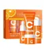 4Pcs SADOER 5x Vitamin C Skincare Travel Set for travelling, With Facial Cleanser, Toner, Serum, & Face Cream, Moisturizing Face Skin Care Kit for Anti-Aging, Anti-Wrinkle, whitening Brightening