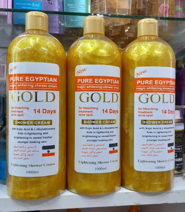 Pure Egyptian Gold Magic Shower Cream Gel 1000ml – Luxurious Moisturizing Body Wash for Soft, Smooth & Refreshed Skin