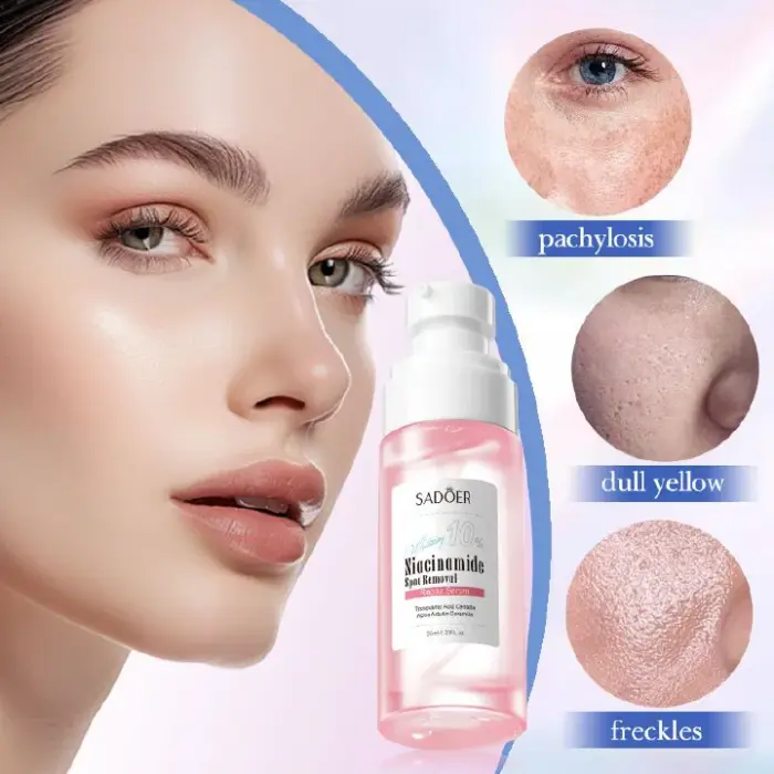 Sadoer Niacinamide Repair Serum Spot Removal with Tranexamic Acid Centella Alpha Arbutin, Ceramide Deep Whitenening, Brightening Nourish, Reduce Pigmentation, Soothing Hydrating Face Inhibits Melanin 3